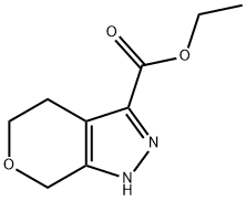 Ethyl 1H,4H,5H,7H-pyrano-[3,4-c]pyrazole-3-carboxylate Structural