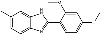 2-(2,4-DIMETHOXYPHENYL)-5-METHYL-1H-BENZIMIDAZOLE Structural