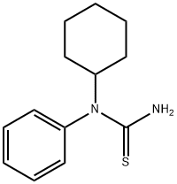 Thiourea,  N-cyclohexyl-N-phenyl- Structural