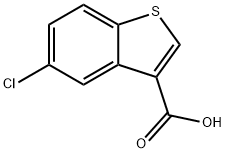 5-CHLORO-BENZO[B]THIOPHENE-3-CARBOXYLIC ACID Structural