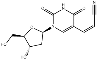 Uridine, 5-(2-cyanoethenyl)-2'-deoxy-, (Z)- (9CI) Structural