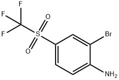 2-bromo-4-(trifluoromethylsulfonyl)benzenamine