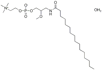 RAC-2-METHOXY-3-HEXADECANAMIDO-1-PROPYL PHOSPHOCHOLINE Structural