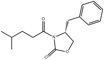 (R)-4-BENZYL-3-(4-METHYL-PENTANOYL)-OXAZOLIDIN-2-ONE Structural