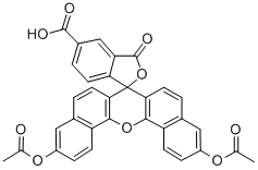 5(6)-CARBOXYNAPHTHOFLUORESCEIN DIACETATE Structural