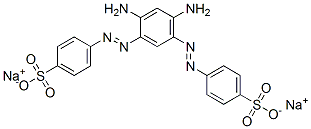 disodium 4,4'-[(4,6-diamino-1,3-phenylene)bis(azo)]bis[benzenesulphonate] Structural