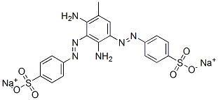 disodium 4,4'-[(2,4-diamino-5-methyl-1,3-phenylene)bis(azo)]bis[benzenesulphonate] Structural
