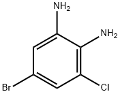 5-Bromo-3-chlorophenylene-1,2-diamine, 5-Bromo-3-chloro-1,2-diaminobenzene Structural