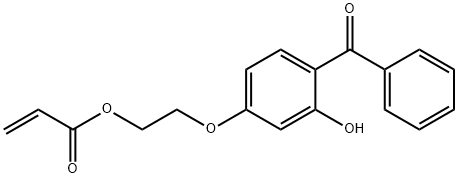 2-(4-Benzoyl-3-hydroxyphenoxy)ethyl acrylate Structural