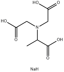 N,N-BIS(CARBOXYLATOMETHYL)ALANINE TRISODIUM SALT Structural