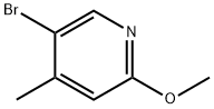 5-Bromo-2-methoxy-4-methylpyridine Structural