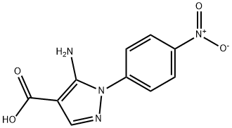 5-AMINO-1-(4-NITRO-PHENYL)-1H-PYRAZOLE-4-CARBOXYLIC ACID Structural