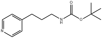 4-T-BUTYLOXYCARBONYL-AMINOPROPYL-PYRIDINE Structural