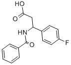 3-BENZOYLAMINO-3-(4-FLUORO-PHENYL)-PROPIONIC ACID Structural