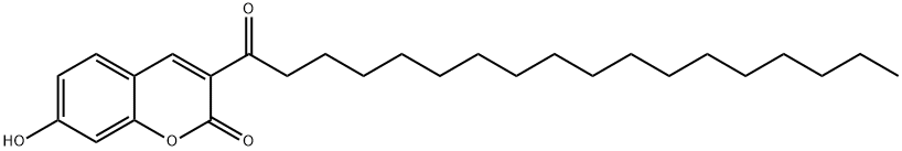 3-OCTADECANOYLUMBELLIFERONE Structural