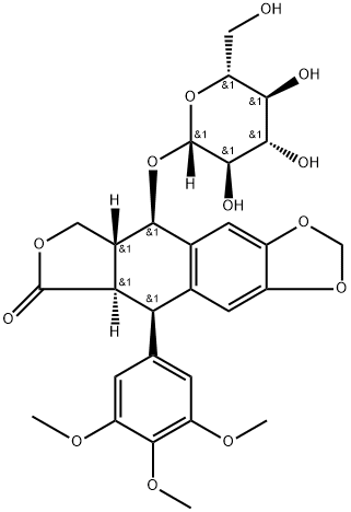 Podophyllotoxin glucoside Structural