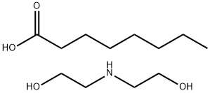 octanoic acid, compound with 2,2'-iminodiethanol (1:1)  Structural