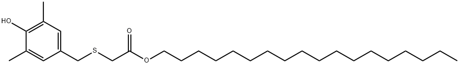 octadecyl [[(4-hydroxy-3,5-dimethylphenyl)methyl]thio]acetate  Structural