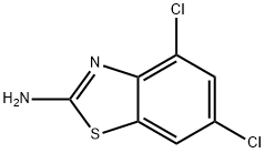 2-Amino-4,6-dichlorobenzothiazole Structural