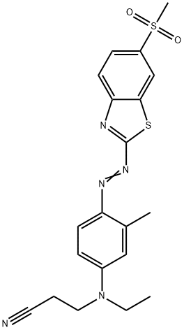 3-[ethyl[3-methyl-4-[[6-(methylsulphonyl)benzothiazol-2-yl]azo]phenyl]amino]propiononitrile 