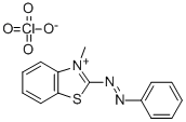 3-Methyl-2-(phenylazo)benzothiazoliumperchlorate Structural