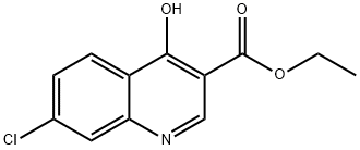 7-CHLORO-4-HYDROXY-QUINOLINE-3-CARBOXYLIC ACID METHYL ESTER Structural