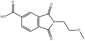 2-(2-METHOXY-ETHYL)-1,3-DIOXO-2,3-DIHYDRO-1H-ISOINDOLE-5-CARBOXYLIC ACID Structural