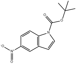 TERT-BUTYL 5-NITRO-1H-INDOLE-1-CARBOXYLATE Structural