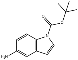 1-Boc-5-aminoindole Structural