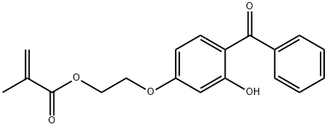 2-METHYL-ACRYLIC ACID-2-(4-BENZOYL-3-HYDROXY-PHENOXY)-ETHYL ESTER Structural