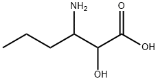 3-Amino-2-hydroxyhexanoic acid Structural