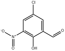 5-CHLORO-2-HYDROXY-3-NITRO-BENZALDEHYDE Structural