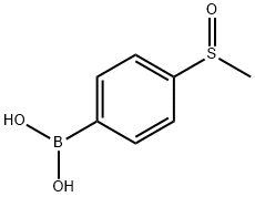 4-(METHANESULFINYL)BENZENEBORONIC ACID Structural