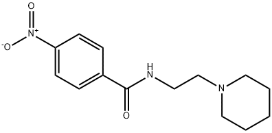 4-nitro-N-(2-piperidinoethyl)benzenecarboxamide