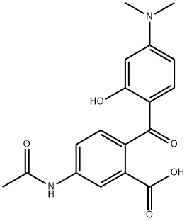 4'-ACETAMIDO-2'-CARBOXY-4-DIMETHYLAMINO-2-HYDROXYBENZOPHENONE Structural