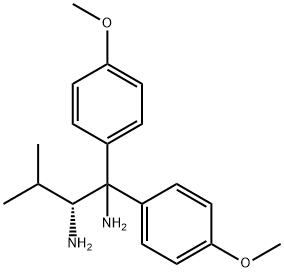 (2R)-(-)-1,1-Bis(4-methoxyphenyl)-3-methyl-1,2-butanediamine Structural