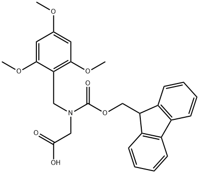 Fmoc-N-(2,4,6-trimethoxybenzyl)-glycine Structural