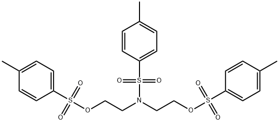 N,N-BIS[2-(P-TOLYLSULFONYLOXY)ETHYL]-P-TOLUENESULFONAMIDE Structural