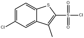 5-CHLORO-3-METHYLBENZO[B]THIOPHENE-2-SULFONYL CHLORIDE Structural