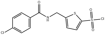 5-(4-CHLOROBENZAMIDOMETHYL)THIOPHENE-2-SULPHONYL CHLORIDE Structural