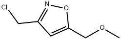 Isoxazole, 3-(chloromethyl)-5-(methoxymethyl)- (9CI) Structural