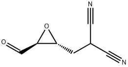 Propanedinitrile, [(3-formyloxiranyl)methyl]-, trans- (9CI) Structural