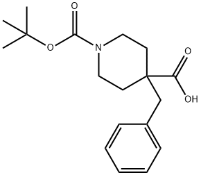 N-BOC-4-BENZYL-4-PIPERIDINECARBOXYLIC ACID Structural