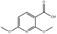 2,6-Dimethoxypyridine-3-carboxylic acid Structural