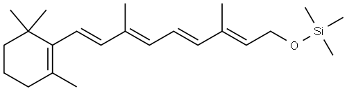 Silane, [[3,7-dimethyl-9-(2,6,6-trimethyl-1-cyclohexen-1-yl)-2,4,6,8-n onatetraenyl]oxy]trimethyl-, all-(E)- Structural