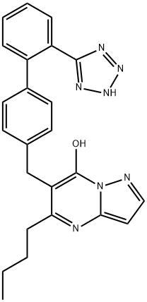 5-Butyl-6-((2'-(1H-tetrazol-5-yl)(1,1'-biphenyl)-4-yl)methyl)pyrazolo(1,5-a)pyrimidin-7-ol