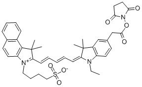 4,5-BENZO-1'-ETHYL-3,3,3',3'-TETRAMETHYL-1-(4-SULFOBUTYL)INDODICARBOCYANIN-5'-ACETIC ACID N-SUCCINIMIDYL ESTER