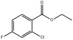 Benzoic acid, 2-chloro-4-fluoro-, ethyl ester Structural