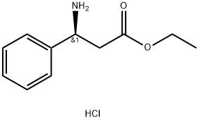 (S)-3-Amino-3-phenylpropanoic acid ethyl ester hydrochloride Structural