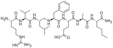 H-ARG-VAL-LEU-(R)-PHE-GLU-ALA-NLE-NH2
